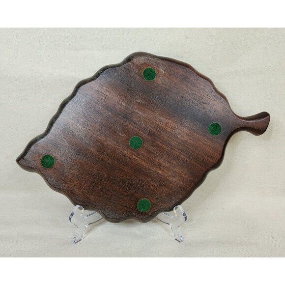Vintage Cutler International Imperial Kayla Wood Leaf Tray (1950s–1970s) - Picture 3 of 11